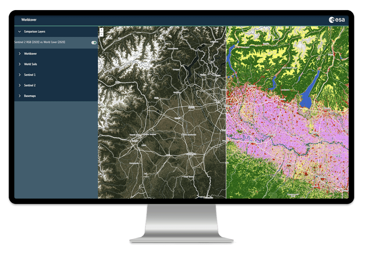 Geospatial Explorer screen 1